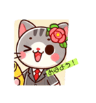動物二種類LINEスタンプ、 yamami（個別スタンプ：10）