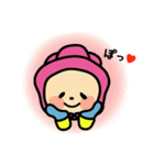 ラグビー大好き♫ラガールちゃんの冬（個別スタンプ：3）