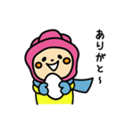 ラグビー大好き♫ラガールちゃんの冬（個別スタンプ：16）