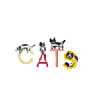 三毛猫にゃーのねこ刺繍スタンプ5（個別スタンプ：1）