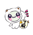 金運UP白のへび子さん④。（個別スタンプ：6）
