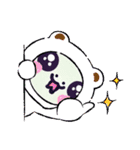 金運UP白のへび子さん④。（個別スタンプ：7）