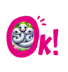 金運UP白のへび子さん④。（個別スタンプ：9）