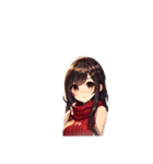 クリスマスの女の子スタンプ♫毎年・文字無（個別スタンプ：2）