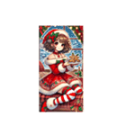 クリスマスの女の子スタンプ♫毎年・文字無（個別スタンプ：10）