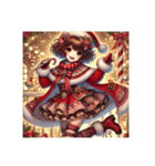 クリスマスの女の子スタンプ♫毎年・文字無（個別スタンプ：16）