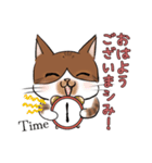 シミ付きねこ（個別スタンプ：18）