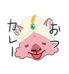 かぶりモモッカさん★かぶってひとこと！（個別スタンプ：18）