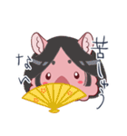 かぶりモモッカさん★かぶってひとこと！（個別スタンプ：19）