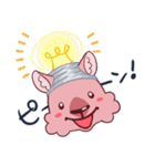 かぶりモモッカさん★かぶってひとこと！（個別スタンプ：22）