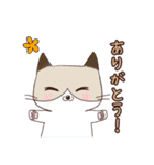 スノーシュー猫（個別スタンプ：3）