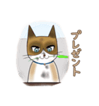 スノーシュー猫（個別スタンプ：9）