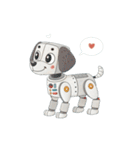 ロボット犬のラブメッセージ（個別スタンプ：4）