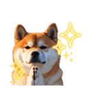柴犬太の冬休み（個別スタンプ：4）