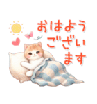 猫がいっぱい♡大人可愛いお正月2025（個別スタンプ：1）