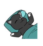 黒猫の笑顔（個別スタンプ：21）