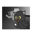 黒猫の笑顔（個別スタンプ：23）