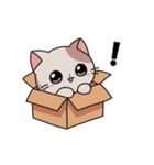 ねこ（シンプル）（個別スタンプ：5）