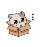 ねこ（シンプル）（個別スタンプ：6）