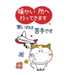 三毛猫の年末年始 すべてをビッグに（個別スタンプ：18）