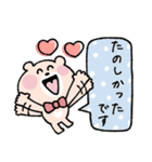 ゴルフ仲間に送る年末年始♡くまこ（個別スタンプ：21）