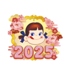 お正月☆ミルキーペコちゃん2025（個別スタンプ：1）