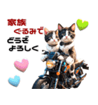 バイク好きネコ♡年末年始 年賀 丁寧挨拶（個別スタンプ：27）