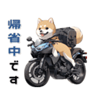 バイク好き柴犬♡年末年始 年賀（個別スタンプ：29）