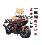 バイク好き柴犬♡年末年始 年賀（個別スタンプ：30）