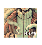 しろへびさんと一緒-幸運を添えて-（個別スタンプ：26）