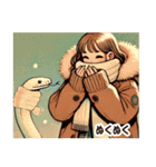 しろへびさんと一緒-幸運を添えて-（個別スタンプ：27）