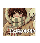 しろへびさんと一緒-幸運を添えて-（個別スタンプ：34）