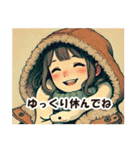 しろへびさんと一緒-幸運を添えて-（個別スタンプ：37）