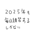 年末年始も毎日練習するしかないスタンプ（個別スタンプ：2）