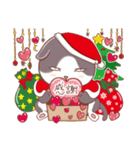 グレー猫 グレちゃんクリスマスバージョン（個別スタンプ：7）