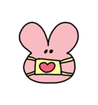 かおだけうさぎ☺️（個別スタンプ：12）