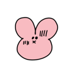 かおだけうさぎ☺️（個別スタンプ：15）