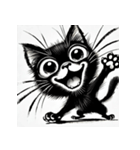 抜群の黒猫スタンプ（個別スタンプ：1）