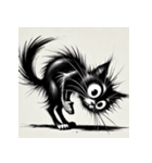 抜群の黒猫スタンプ（個別スタンプ：6）