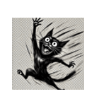 抜群の黒猫スタンプ（個別スタンプ：7）