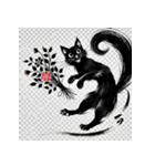 抜群の黒猫スタンプ（個別スタンプ：9）