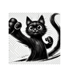 抜群の黒猫スタンプ（個別スタンプ：12）
