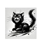 抜群の黒猫スタンプ（個別スタンプ：15）