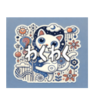 楽しい1匹の猫のシュルレアリスムスタンプ（個別スタンプ：6）
