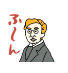 働く中年金髪イケおじさんの偉人☆pocaママ（個別スタンプ：10）