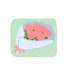 Happy Greeting Flowers（個別スタンプ：8）