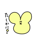かおだけうさぎ☺️コメント付き（個別スタンプ：21）