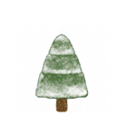 手描きのクリスマスツリーコラージュ（個別スタンプ：17）