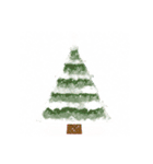 手描きのクリスマスツリーコラージュ（個別スタンプ：18）