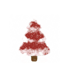 手描きのクリスマスツリーコラージュ（個別スタンプ：19）